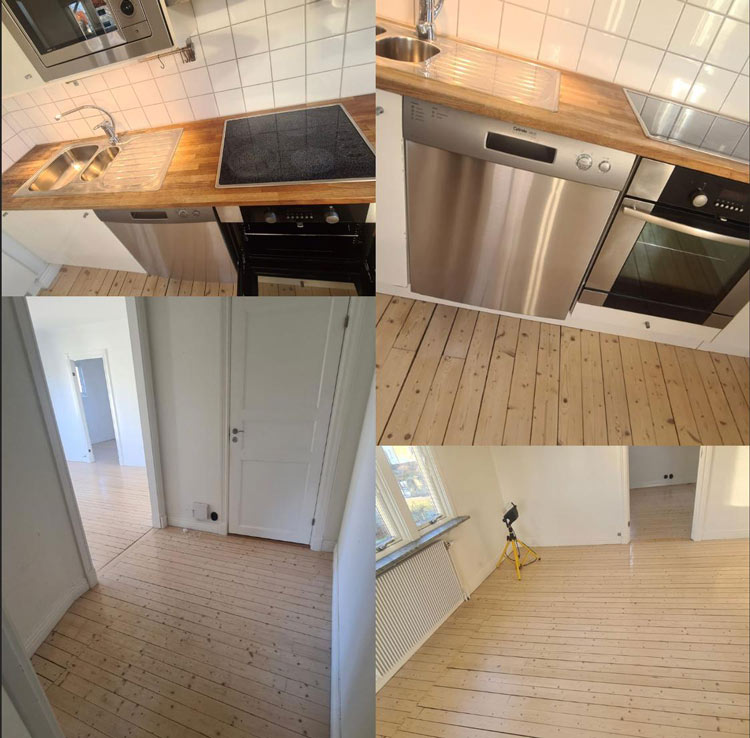 Bilder av utförd städning