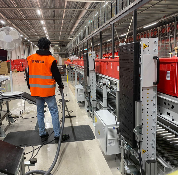 Bilder av utförd städning